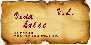 Vida Lalić vizit kartica